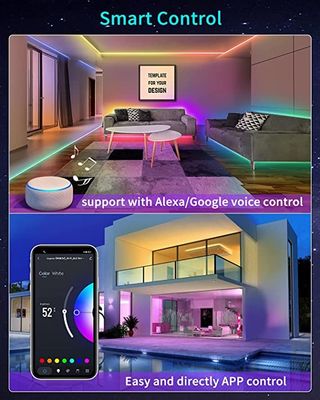 Outdoor 12V RGB Waterproof Flexible LED Strip 5M Smart Wifi Atmosphere Type