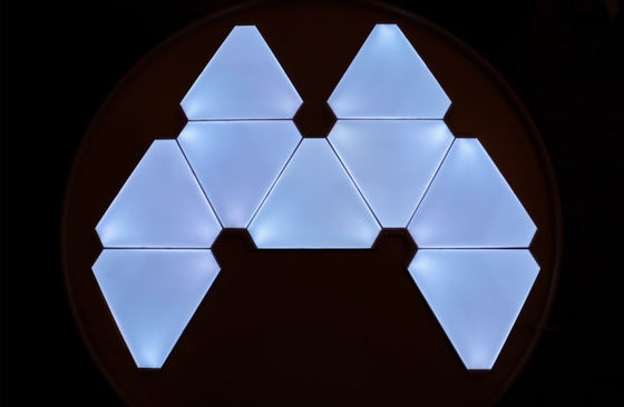 Simple Drill-Free Installation Triangle  Lights 16 Million Colors