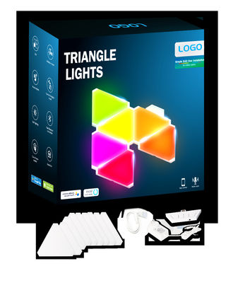 Drill Free Magnetic Triangle LED Lights 16 Million Color Rgb Hexagon Wall Lights