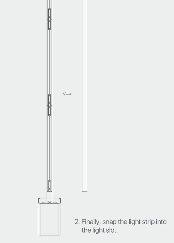 RGB Ambient Dimmable Multicolor Led Floor Lamp Remote Control