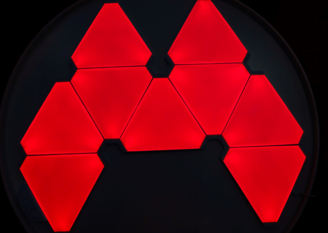 Dimming RGB Led Panel Lights Smart Triangle Modular Hexagon Splicing Rgb Lights