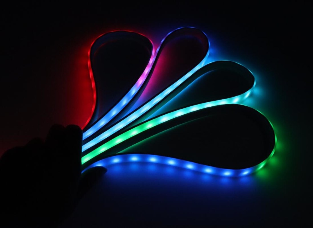 APP Controlled Flexible LED Neon Light WiFi BLE RGB Color Neon Rope Light 10M